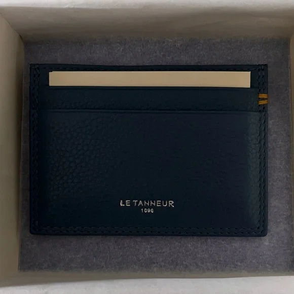 Le Tanneur Navy Card Holder